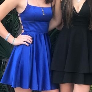 Royal Blue Skater dress. Small.